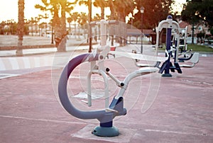 Playground closed and sealed by the police as a precaution against the coronavirus-covid-19 epidemic, Spain in a state of alarm