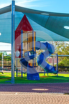 The playground with color attractions
