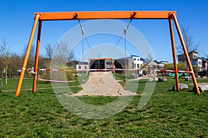 Playground cordoned off because of the corona virus.