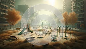 Playground in a Deserted City