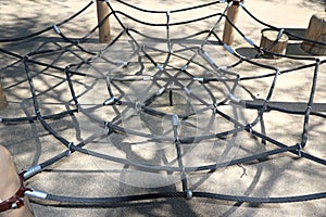 Playground equipment spider web