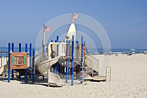 Playground equipment at Virginia Beach