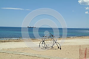 Playground at the Los Locos beach, Torrevieja, Spain photo