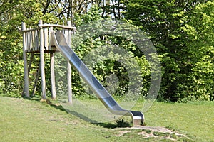 Playground Metal Slide.