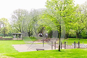 Playground nature park spacious