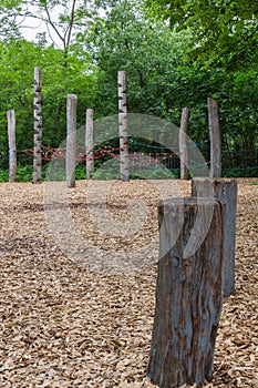 Playground in the park Volkspark Friedrichshain