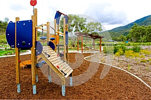 Playground in residential area