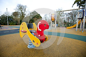 Playground rocking horse photo