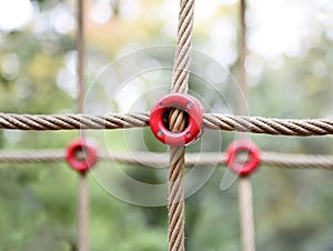 Playground rope crosses