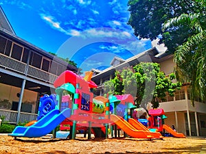 Playground in the school