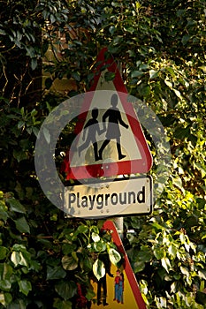 Playground Sign post