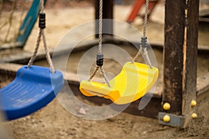 Playground summer garden swing set. happy yard