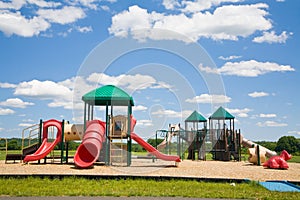 Playground in a Sunny Day