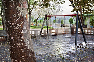 Playground with Swings