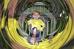 Playground tube tunnel