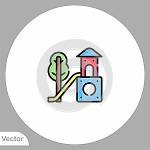 Playground vector icon sign symbol