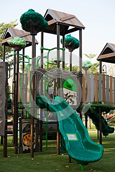 Playgrounds in garden