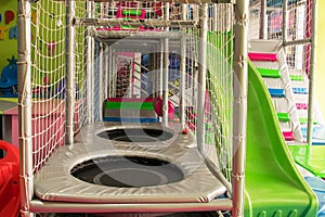 Playgrounds Maze With Slides, Trampolines, Climbers