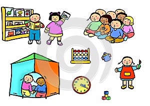 Playgroup preschool nursery daycare activities