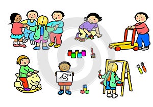 Playgroup preschool nursery daycare activities