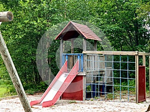 Playhouse in a old disused children garden