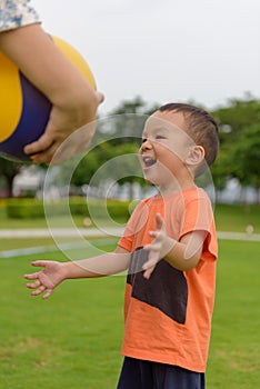 Playing ball