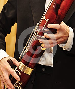 Playing bassoon photo