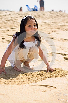 Playing On The Beach