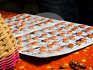 Playing the bingo game during the Italian Christmas season is a tradition