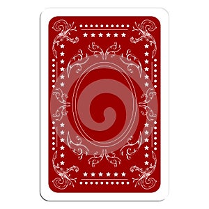 Playing card back