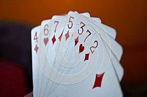 Playing Card in hand