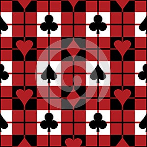 Playing Card Suits Pattern