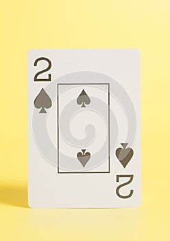 Playing card two of spades