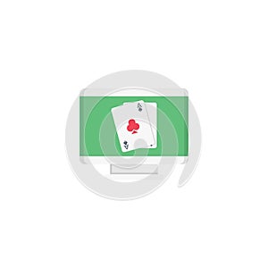 Playing card vector flat colour icon