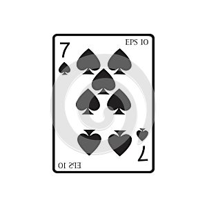 playing card Vector Icon illustration design