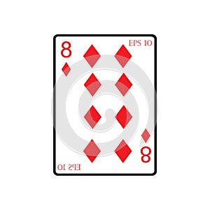 playing card Vector Icon illustration design