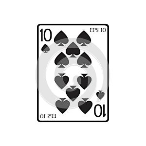 playing card Vector Icon illustration design