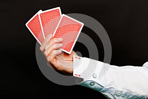 Playing cards and an ace in the hole