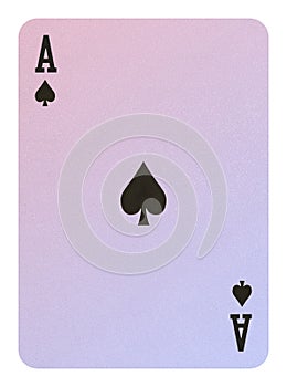 Playing cards, Ace of spades