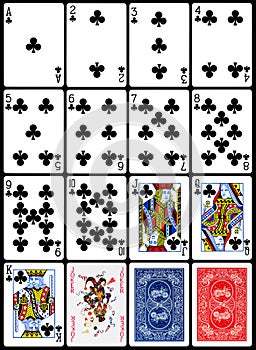 Playing Cards - Clubs Suit