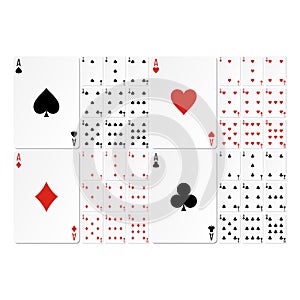 Playing cards deck