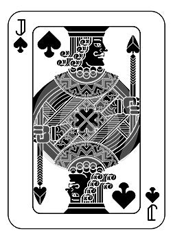 Playing Cards Deck Pack Jack Of Spades Card Design