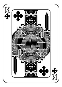 Playing Cards Deck Pack King Of Clubs Card Design