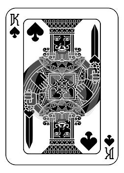 Playing Cards Deck Pack King Of Spades Card Design