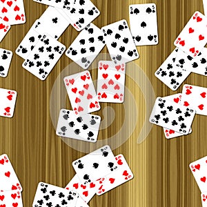 Playing cards on deck seamless generated hires texture