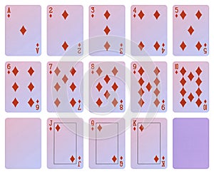 Playing cards - Diamond suit