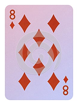 Playing cards, Eight of diamonds