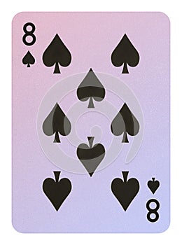 Playing cards, Eight of spades