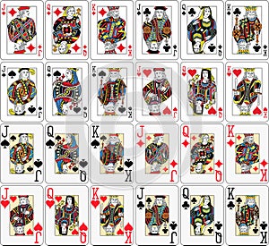 Playing Cards Figures Black Jack Collection