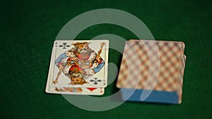 Playing cards four kings